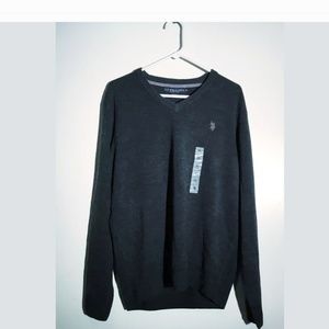 US polo Assn men sweater gray XL